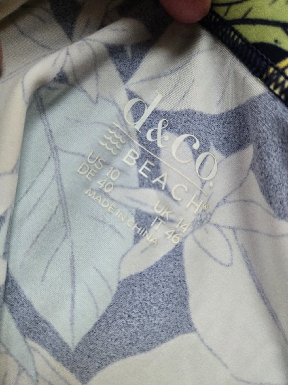 Denim Co Lemon Floral Swim Dress 10